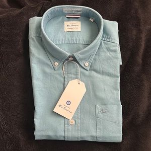 BEATNIK OXFORD GARMENT DYE SHIRT - DEEP TEAL BLUE